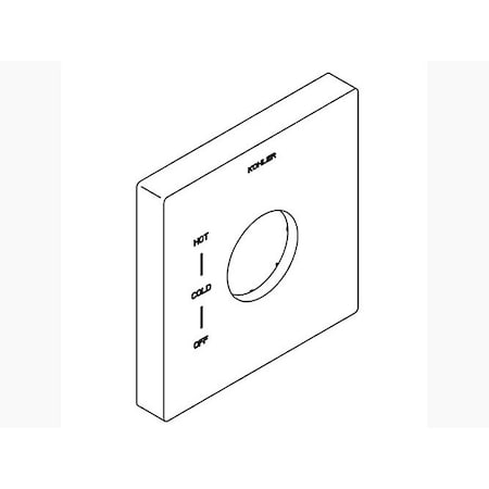 Kohler Escutcheon, 1224552-CP 1224552-CP